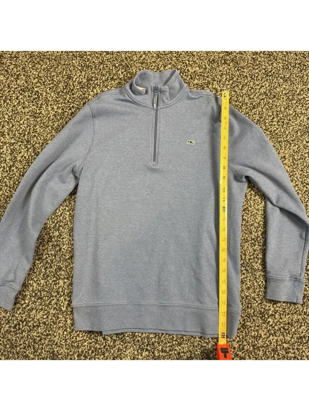 Vineyard Vines blue cotton quarter zip sweatshirt size kids XL